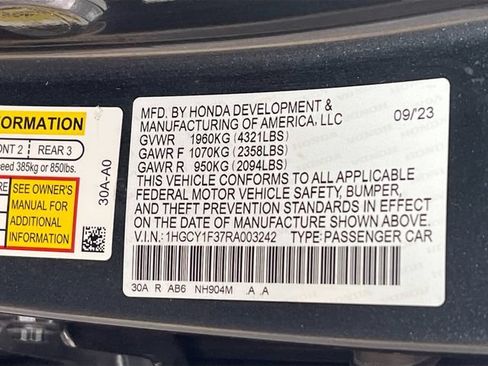 Certified 2024 Honda Accord EX image 32