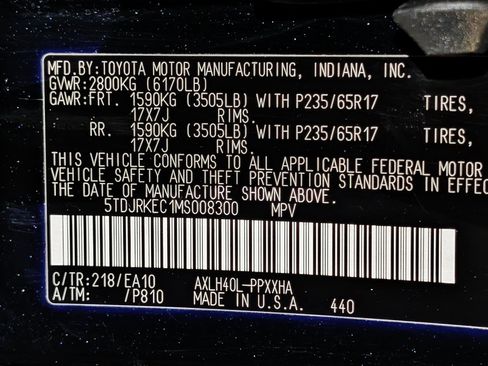 Used 2021 Toyota Sienna XLE w/ XLE Plus Package FWD image 56