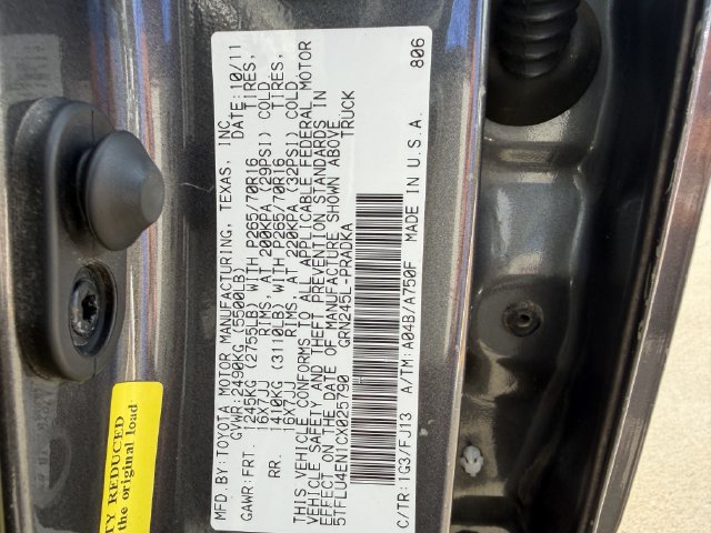 Used 2012 Toyota Tacoma 4x4 Double Cab w/ TRD Off-Road Pkg image 28