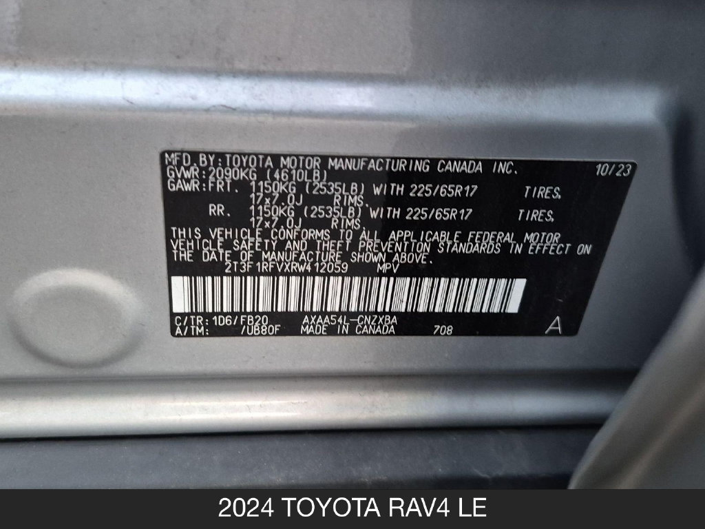 Used 2024 Toyota RAV4 LE AWD/4WD image 24