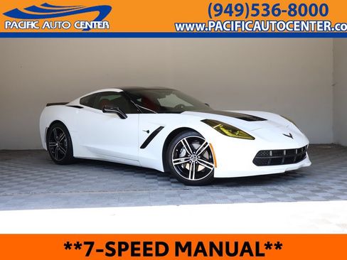 Used 2017 Chevrolet Corvette Stingray Coupe w/ Carbon Flash Badge Package RWD image 1