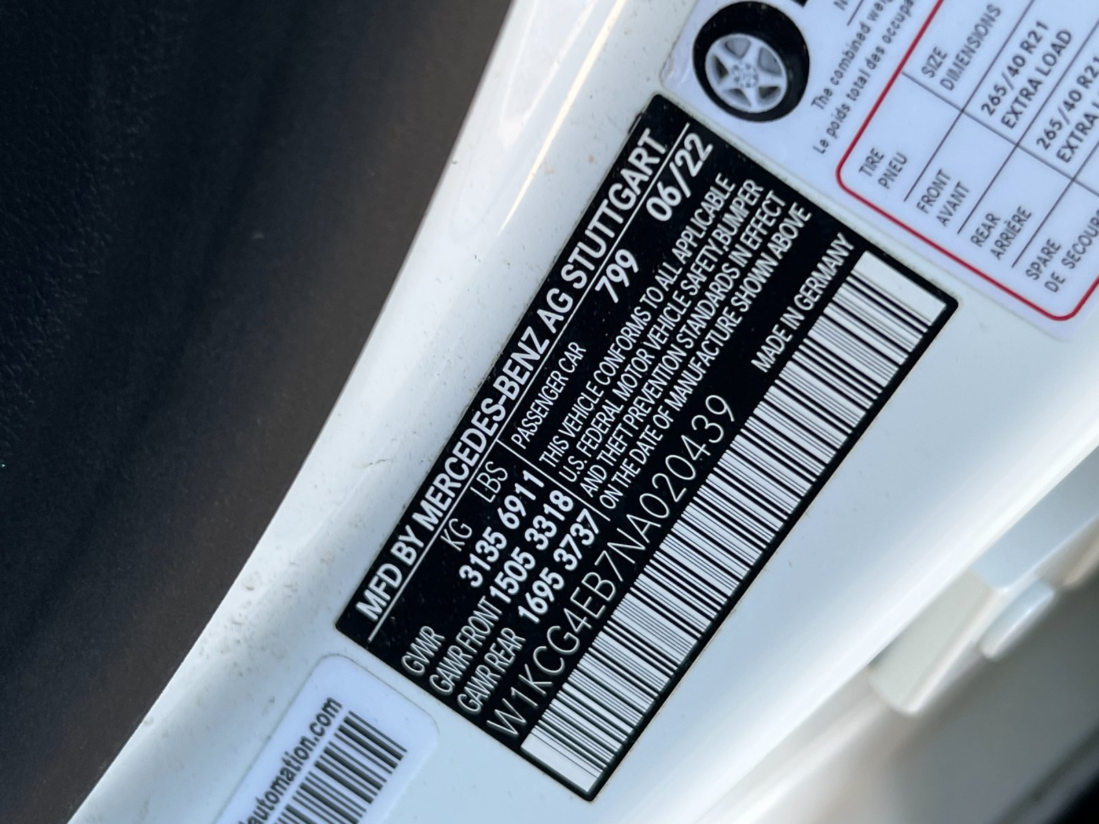 Certified 2022 Mercedes-Benz EQS 580 4MATIC Sedan image 27