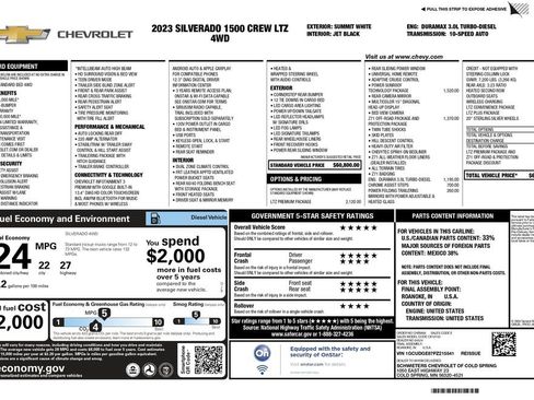 Used 2023 Chevrolet Silverado 1500 LTZ w/ LTZ Premium Package image 3
