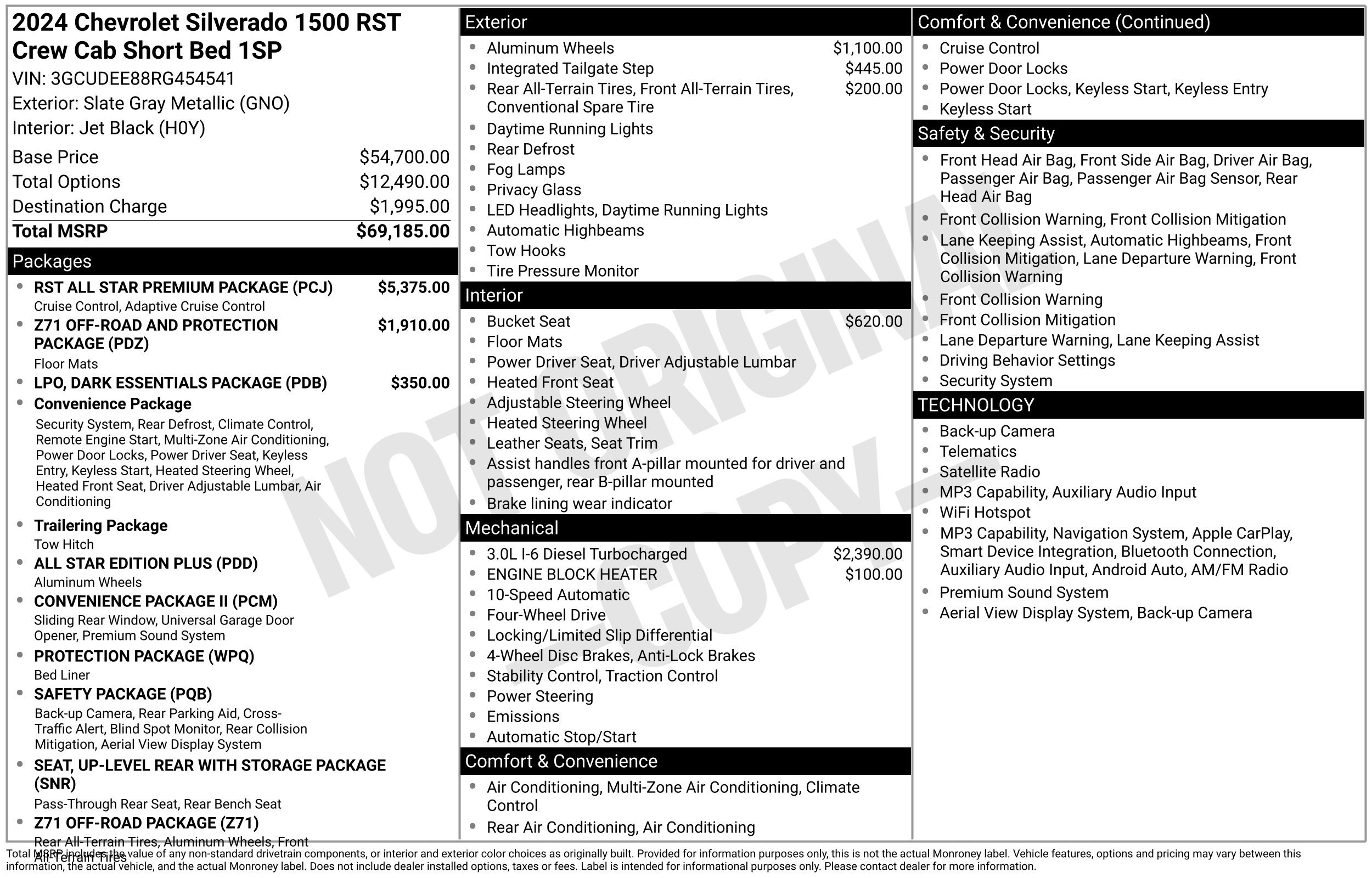 Used 2024 Chevrolet Silverado 1500 RST w/ RST All Star Premium Package AWD/4WD image 3