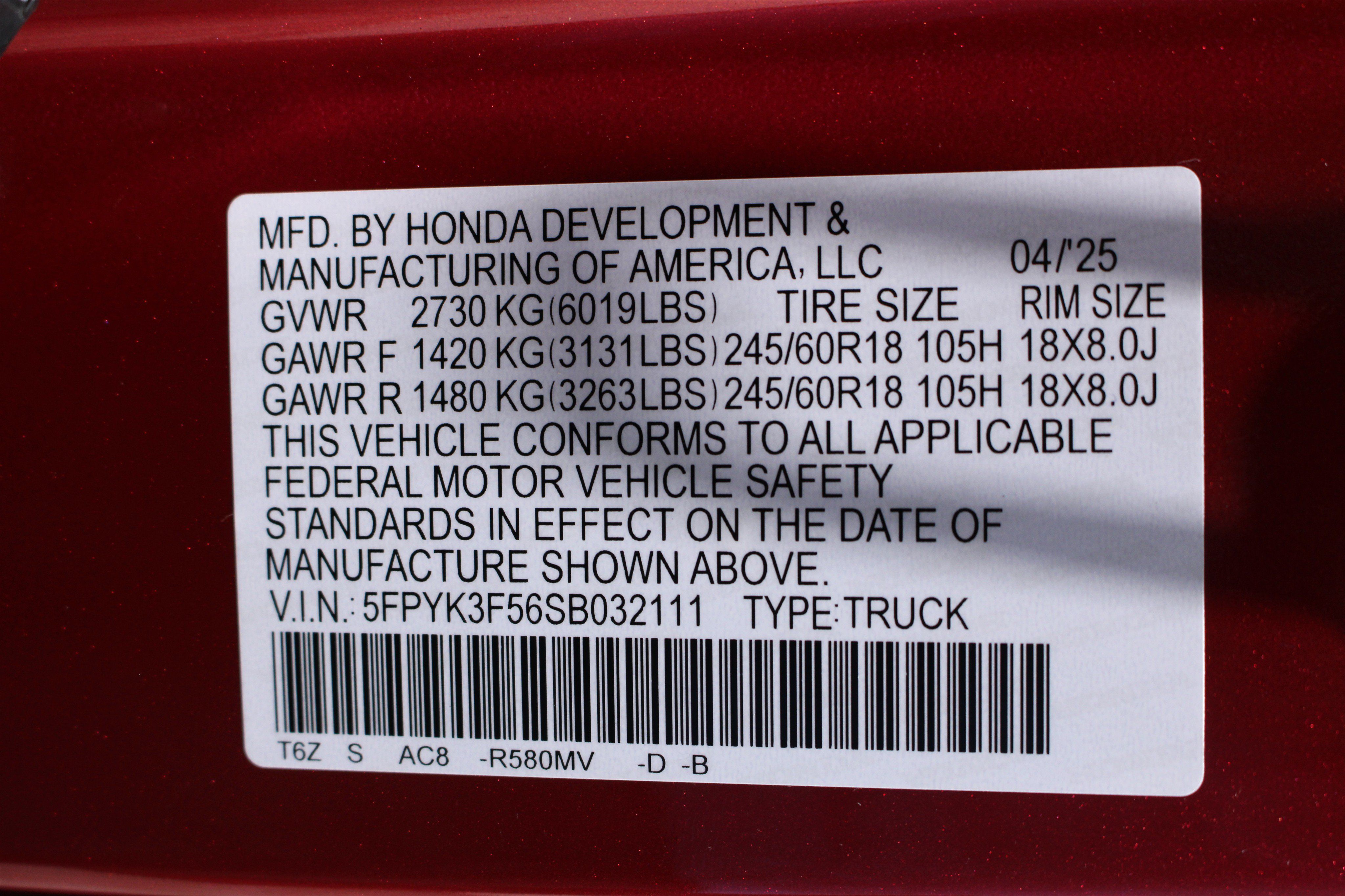 Used 2025 Honda Ridgeline RTL image 41