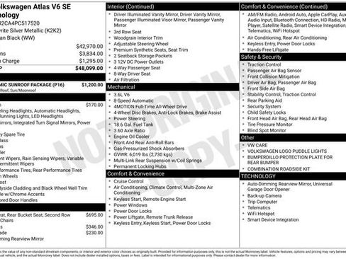 Used 2023 Volkswagen Atlas SE w/ Panoramic Sunroof Package image 36