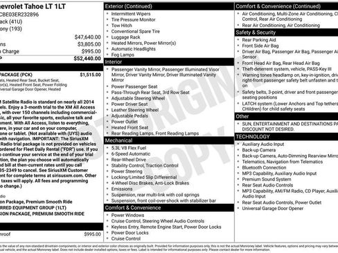 Used 2014 Chevrolet Tahoe LT w/ Luxury Package RWD image 8