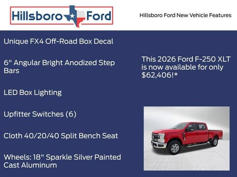 New 2026 Ford F250 XLT w/ FX4 Off-Road Package AWD/4WD image 19