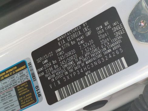 Used 2022 Kia Telluride EX w/ EX Premium Package image 33