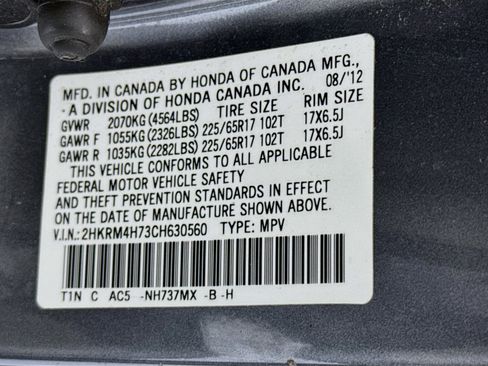 Used 2012 Honda CR-V EX-L image 31