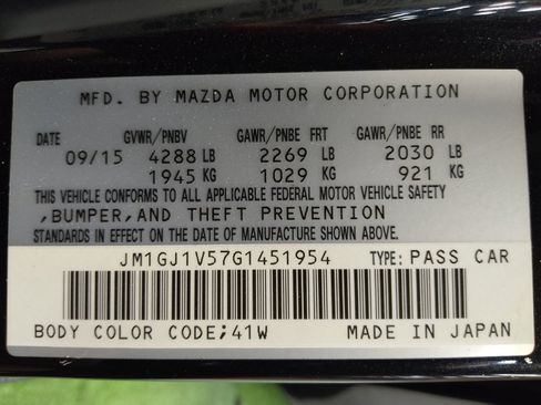 Used 2016 MAZDA MAZDA6 Touring image 33