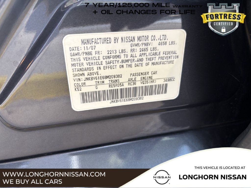 Used 2008 INFINITI G35 Journey w/ Premium Pkg RWD image 28