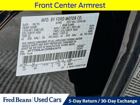 Used 2025 Ford Maverick XLT w/ Black Appearance Package AWD/4WD image 33