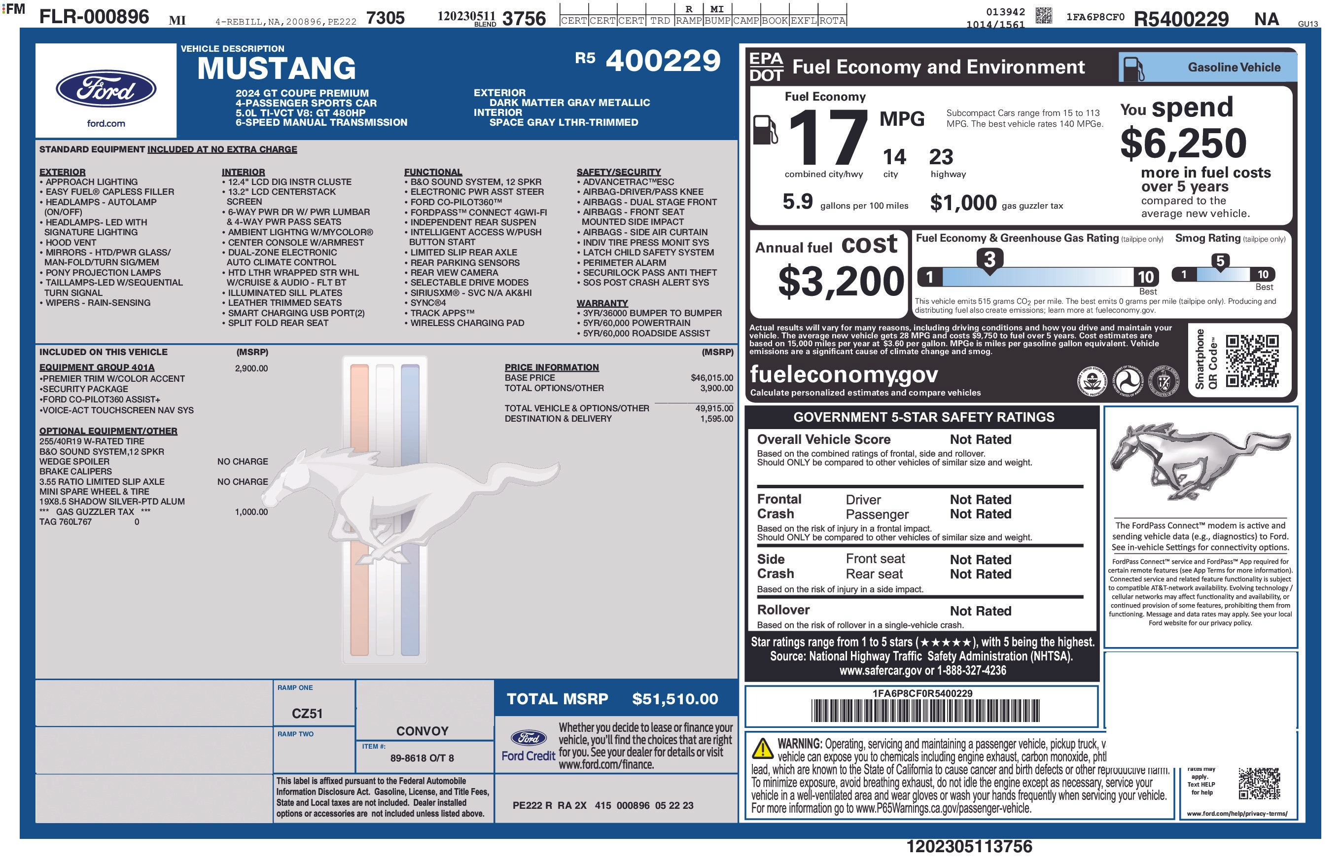 Used 2024 Ford Mustang GT Premium RWD image 42