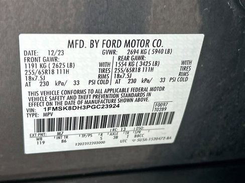 Certified 2023 Ford Explorer XLT AWD/4WD image 38