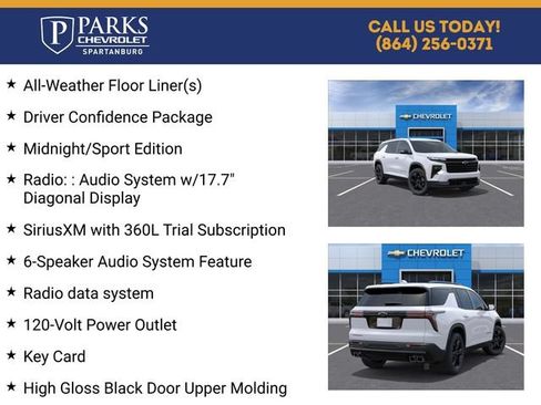 New 2027 Chevrolet Traverse LT w/ Midnight/Sport Edition FWD image 4