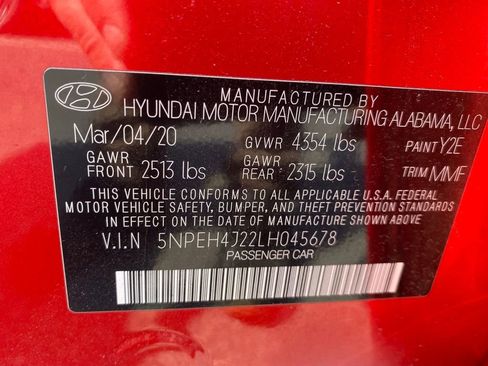 Used 2020 Hyundai Sonata Limited w/ Cargo Package FWD image 21