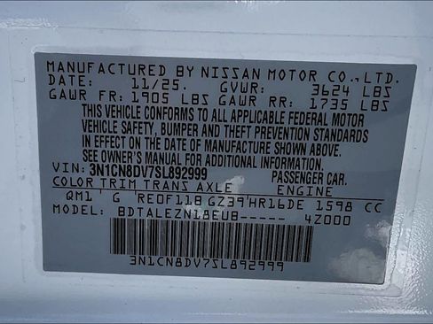 New 2025 Nissan Versa S image 22