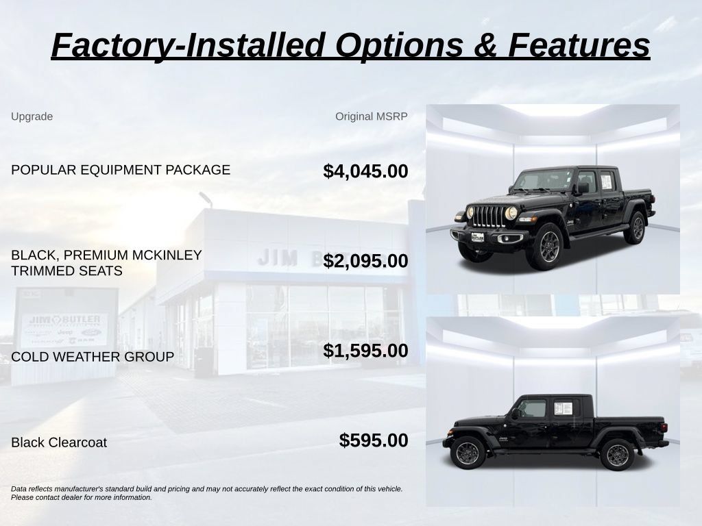 Used 2023 Jeep Gladiator Overland w/ Popular Equipment Package AWD/4WD image 3