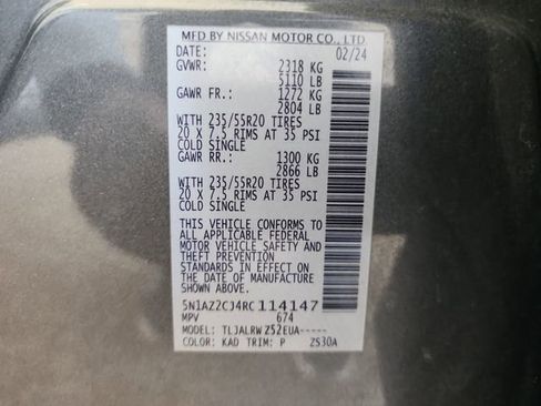 Used 2024 Nissan Murano SL w/ Cargo Package image 23