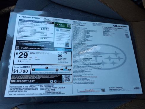 New 2026 Subaru Crosstrek 2.5i Sport image 40