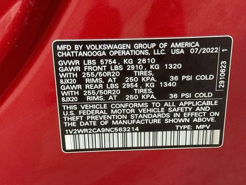 Used 2022 Volkswagen Atlas SE FWD image 32