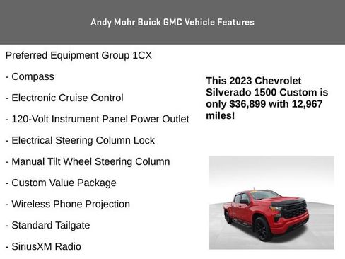Used 2023 Chevrolet Silverado 1500 Custom image 12