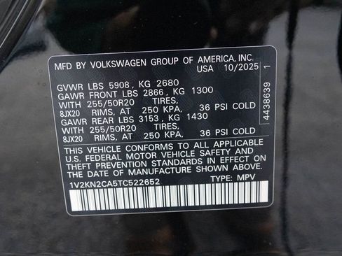 New 2026 Volkswagen Atlas SE image 48