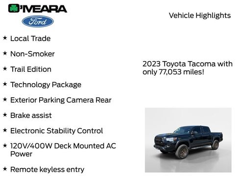 Used 2023 Toyota Tacoma 4x4 Double Cab w/ Trail Edition image 8
