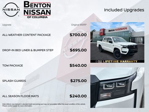 New 2026 Nissan Frontier SV w/ All-Weather Content Package AWD/4WD image 7
