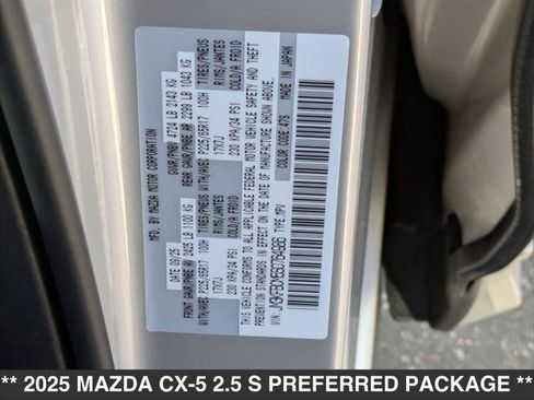 New 2025 MAZDA CX-5 AWD 2.5 S w/ Preferred Package image 14