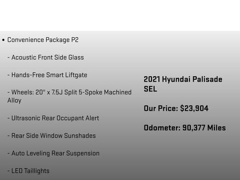 Used 2021 Hyundai Palisade SEL w/ Premium Package AWD/4WD image 12