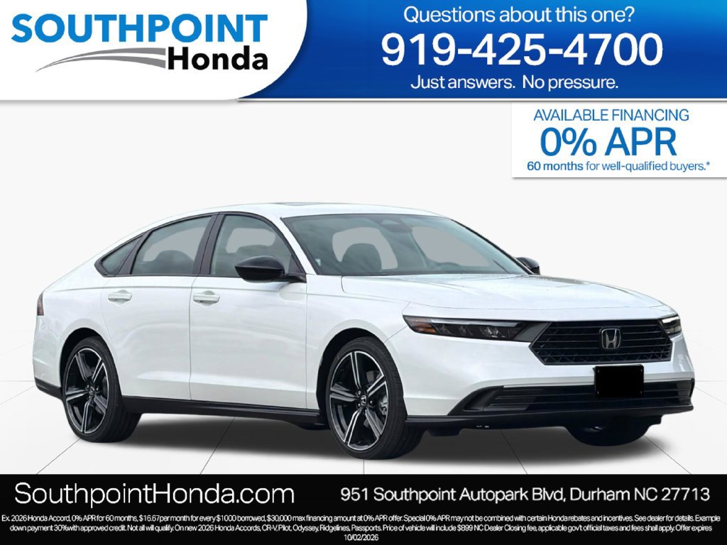 New 2026 Honda Accord Sport image 1
