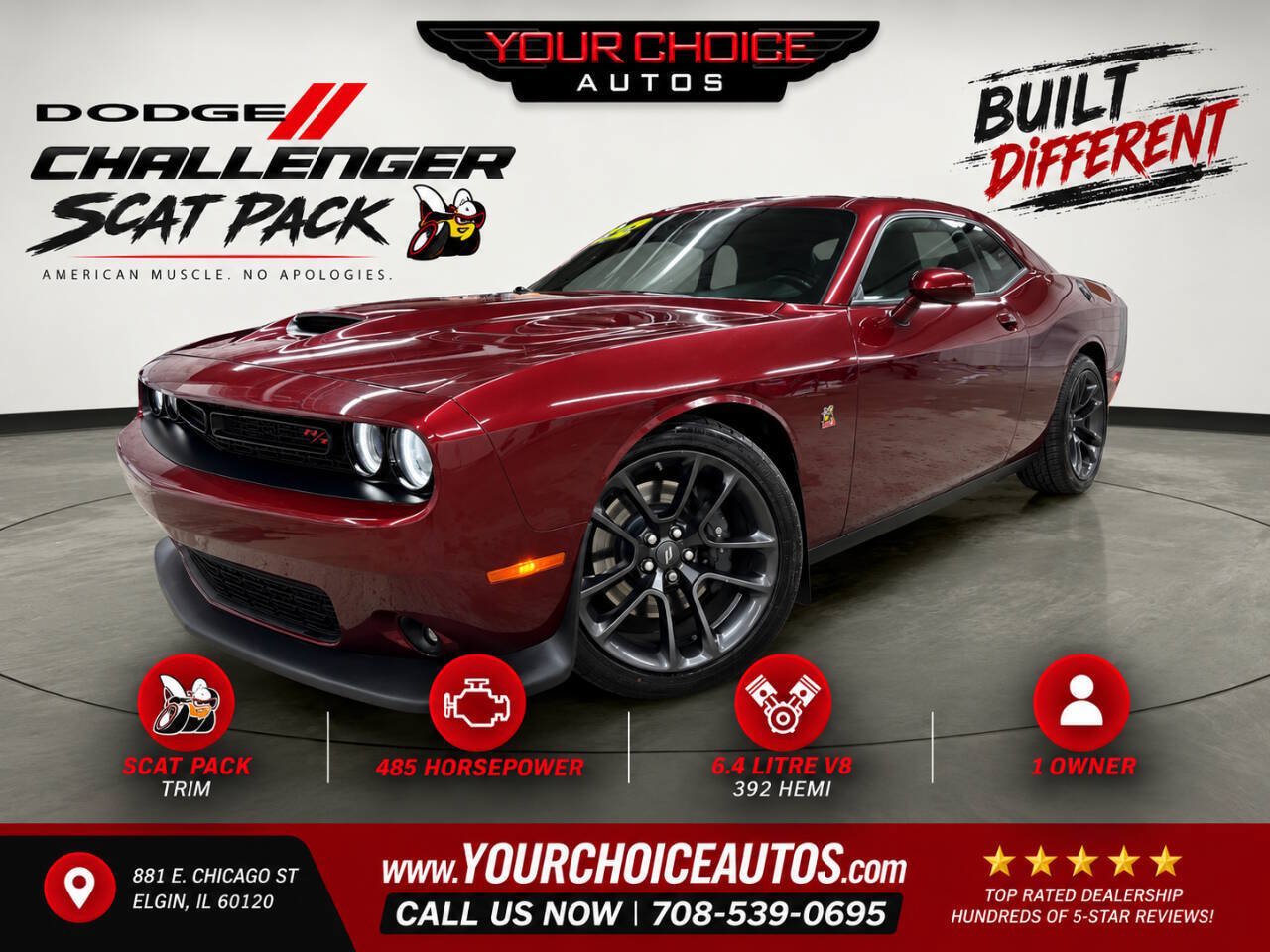 Used 2022 Dodge Challenger R/T Scat Pack w/ Driver Convenience Group RWD image 1