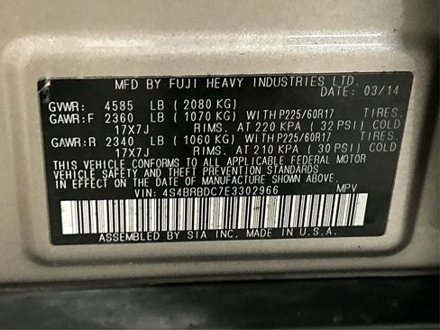 Used 2014 Subaru Outback 2.5i Premium w/ Moonroof Package image 15