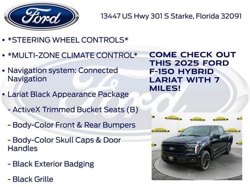 New 2025 Ford F150 Lariat w/ Equipment Group 501A Mid image 15