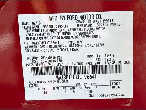 Used 2018 Ford EcoSport SE w/ SE Convenience Package image 33