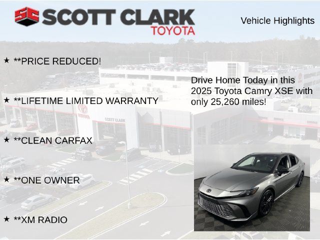 Used 2025 Toyota Camry XSE w/ Premium Plus Package FWD image 12
