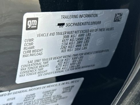 Used 2026 Chevrolet Silverado 1500 Custom w/ Turbomax Blackout Package image 53