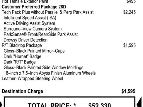 Used 2024 Dodge Hornet R/T Plus w/ Tech Pack Plus w/o Parking image 43