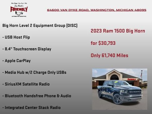 Used 2023 RAM 1500 Big Horn AWD/4WD image 25