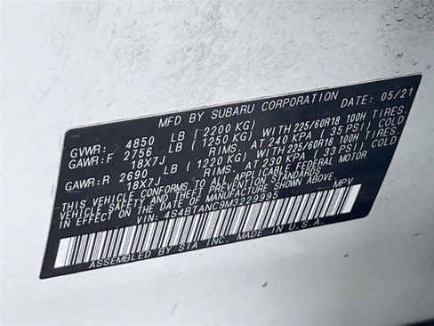 Certified 2021 Subaru Outback Limited AWD/4WD image 35