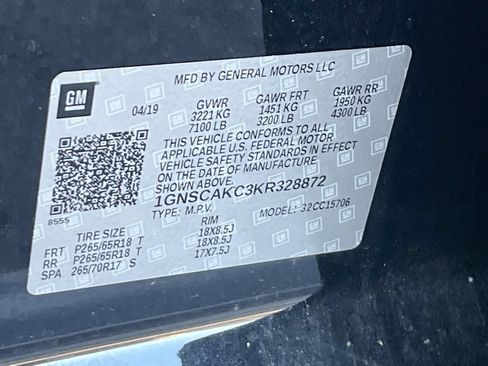 Used 2019 Chevrolet Tahoe LS w/ Enhanced Driver Alert Package RWD image 14
