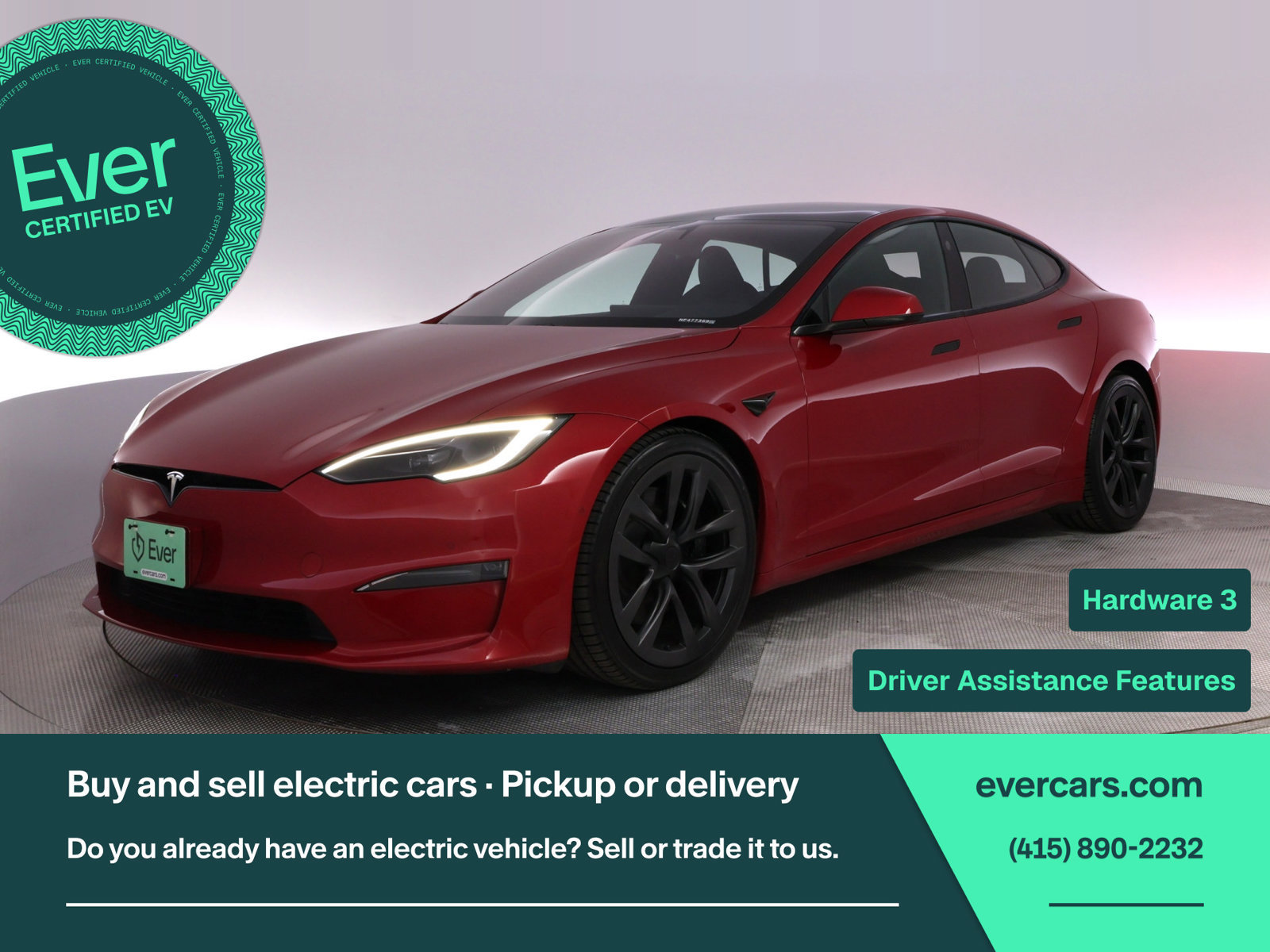 Used 2022 Tesla Model S Plaid AWD/4WD image 1