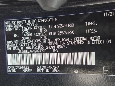Certified 2022 Lexus RX 350L FWD w/ Premium Package image 9