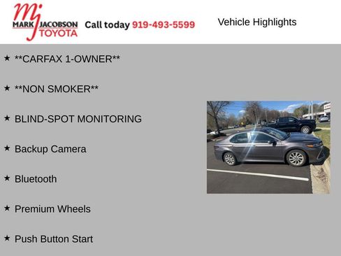 Used 2023 Toyota Camry LE w/ Cold Weather Package image 7