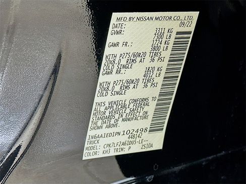 Used 2023 Nissan Titan Platinum Reserve w/ Off Road Protection Package image 32