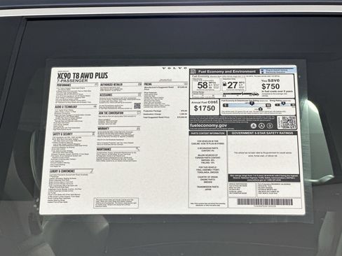 New 2025 Volvo XC90 T8 Plus w/ Protection Package Premier image 22