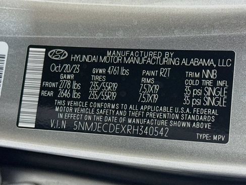 Used 2024 Hyundai Tucson Limited AWD/4WD image 38