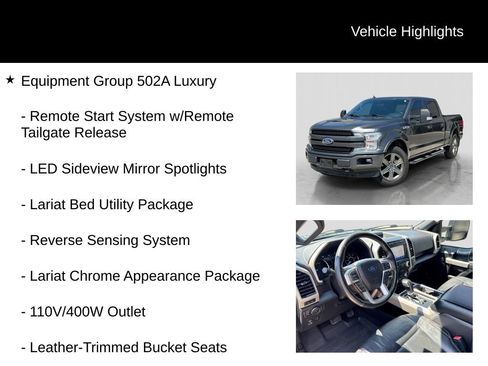 Used 2020 Ford F150 Lariat w/ Equipment Group 502A Luxury AWD/4WD image 6